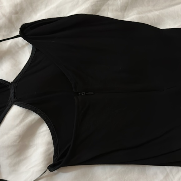 Reformation Benny Cutout Crepe Dress Black Size: 0 - Picture 10 of 11